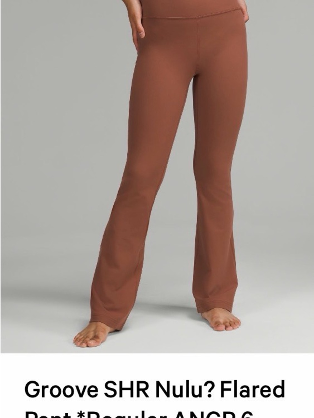 lululemon athletica Flared Pants in Rust Brown